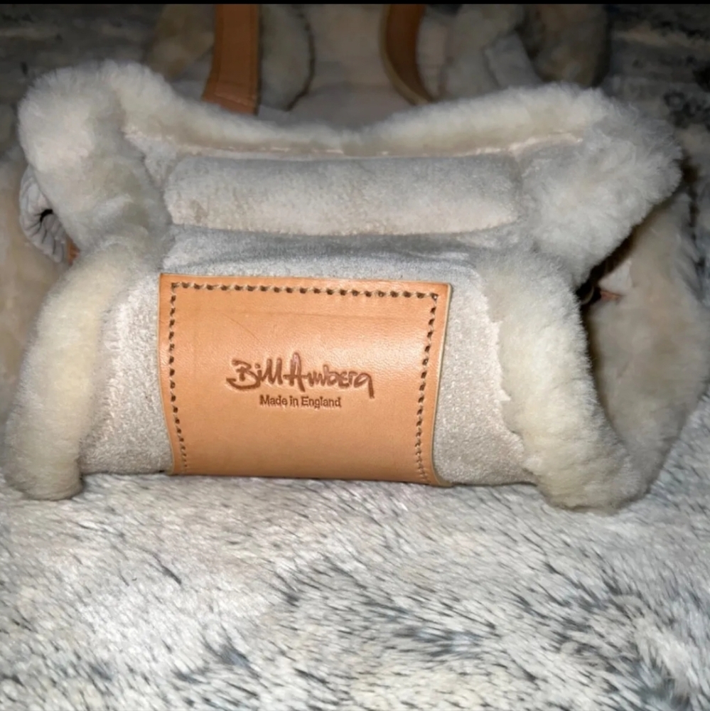 Bill Amberg Studio "Papoose" Leather Sheepskin Sherpa NEW - Picture 5 of 8